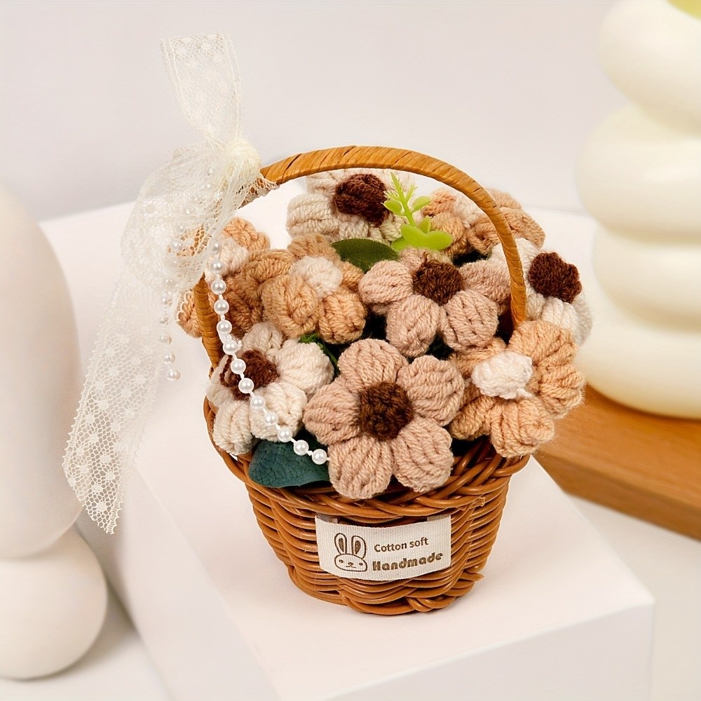 Baby Products Basket - زهرة يدوية الصنع من خيوط منفوخة
