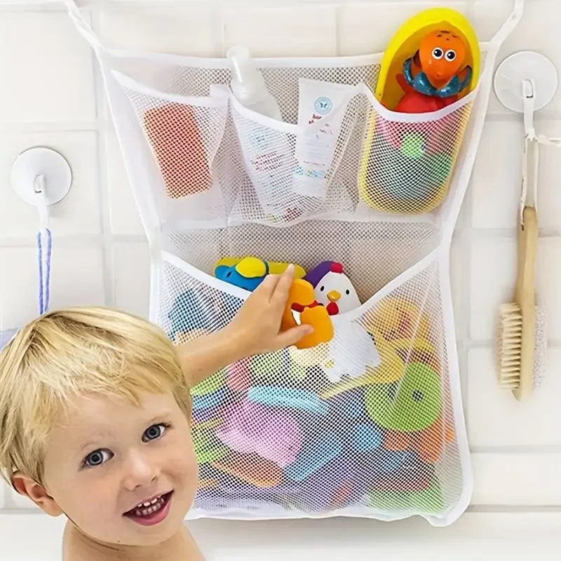 Baby Products Basket - منظم منزلي للأطفال، حقيبة تخزين شبكية