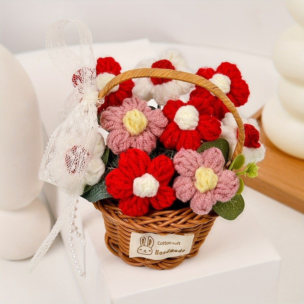 زهرة يدوية الصنع من خيوط منفوخ - مراجعة Baby Products Basket وسعره