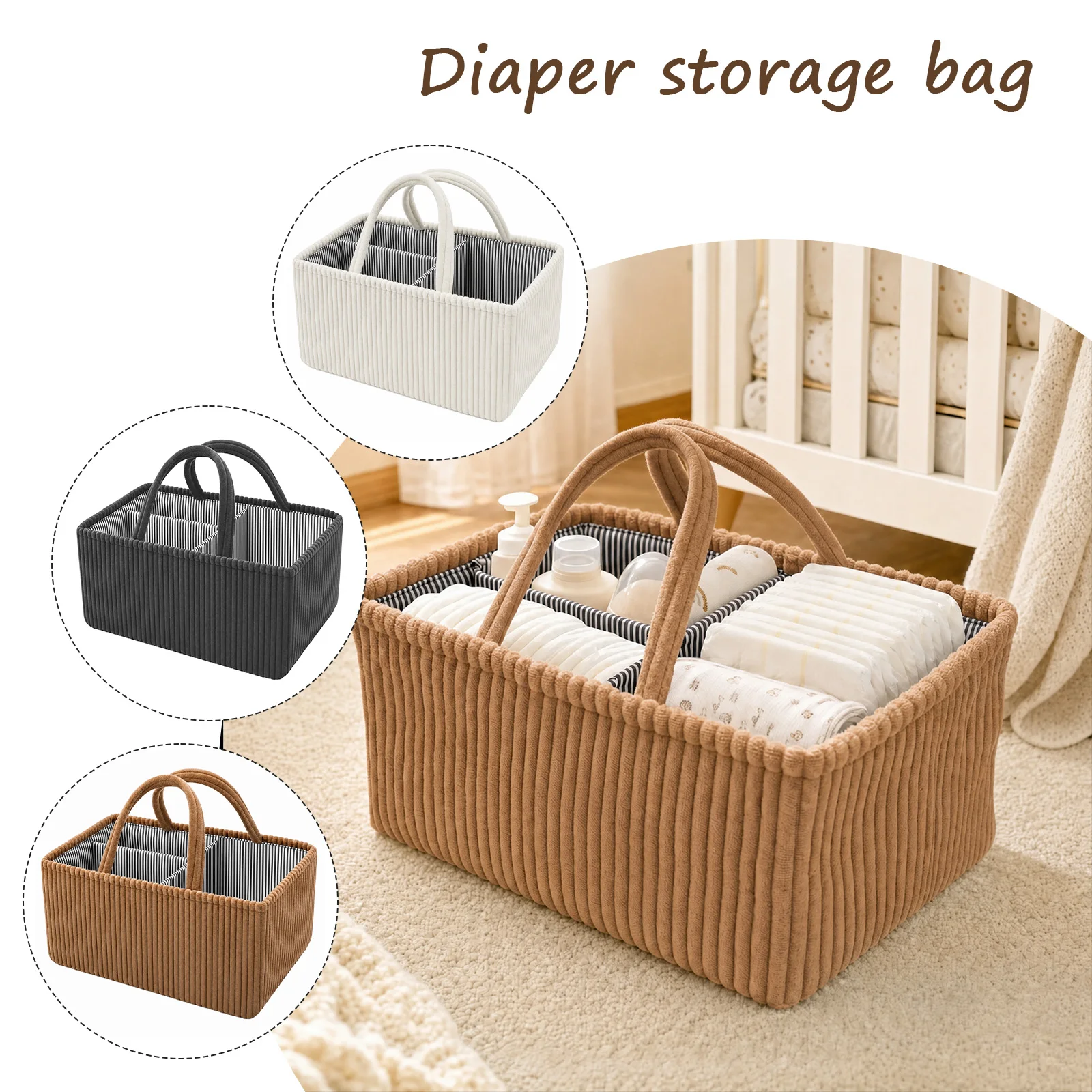 منظم حفاضات الأطفال القابل للط - مراجعة Baby Products Basket وسعره
