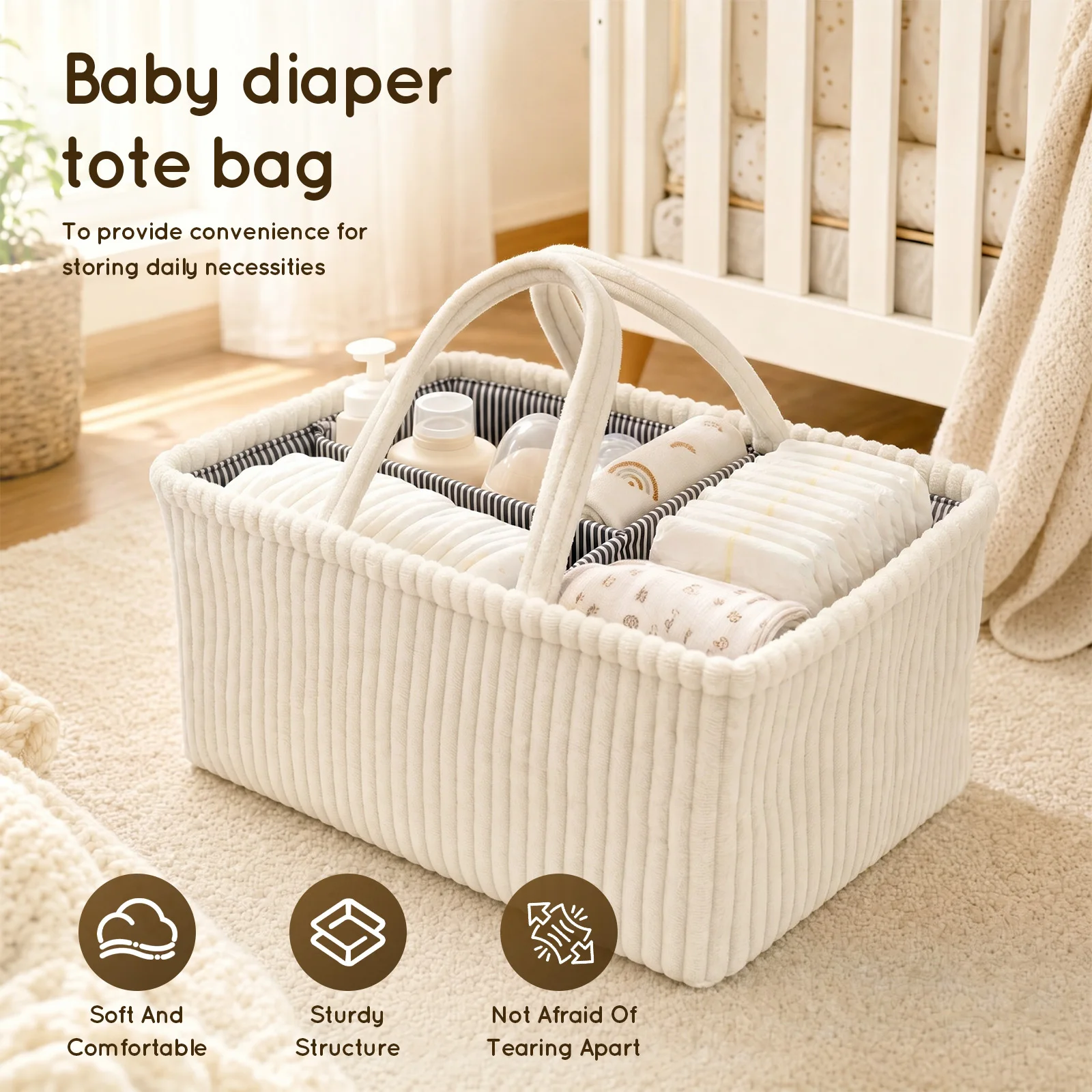 منظم حفاضات الأطفال القابل للط - مراجعة Baby Products Basket وسعره