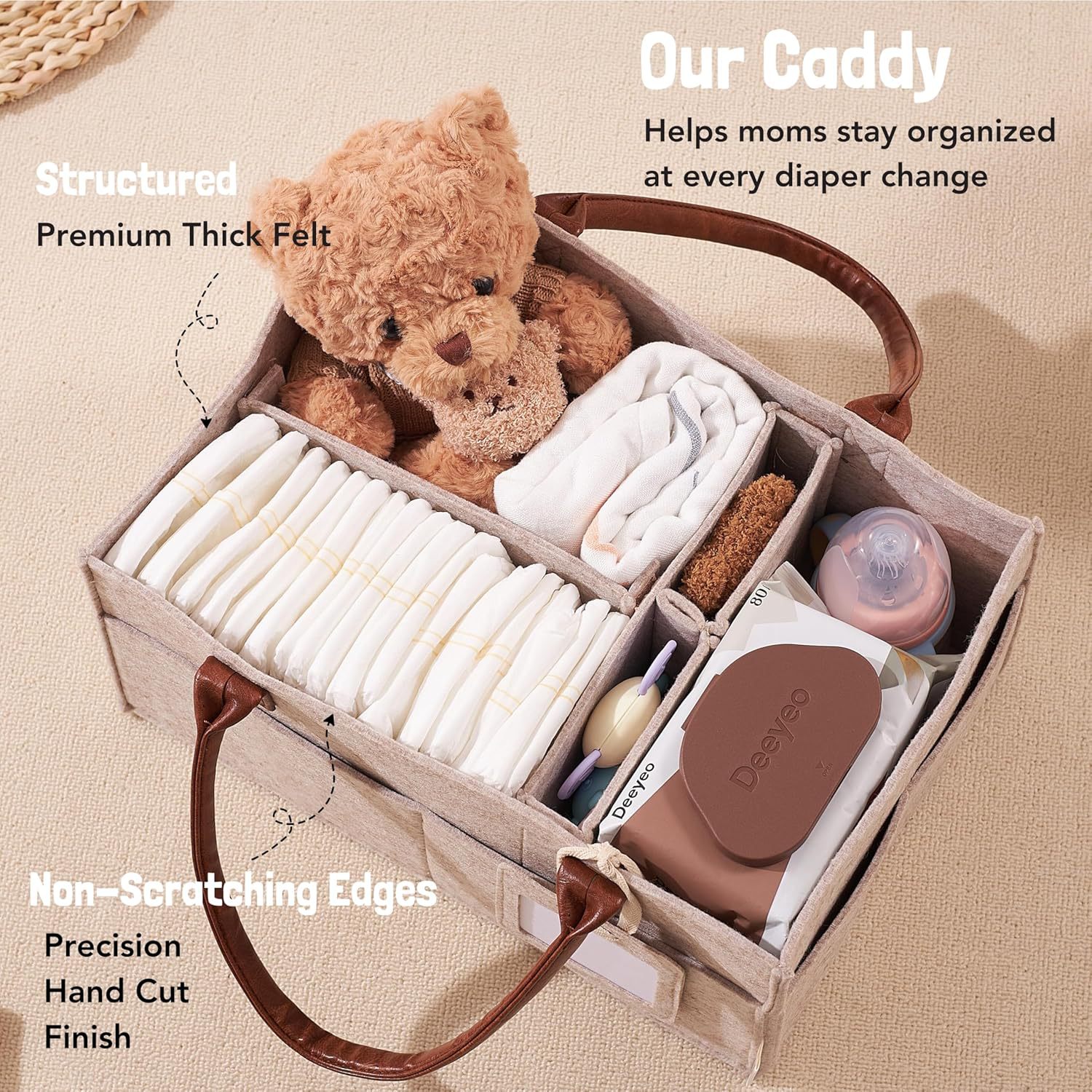سلة تخزين من اللباد لغرفة الأط - مراجعة Baby Products Basket وسعره
