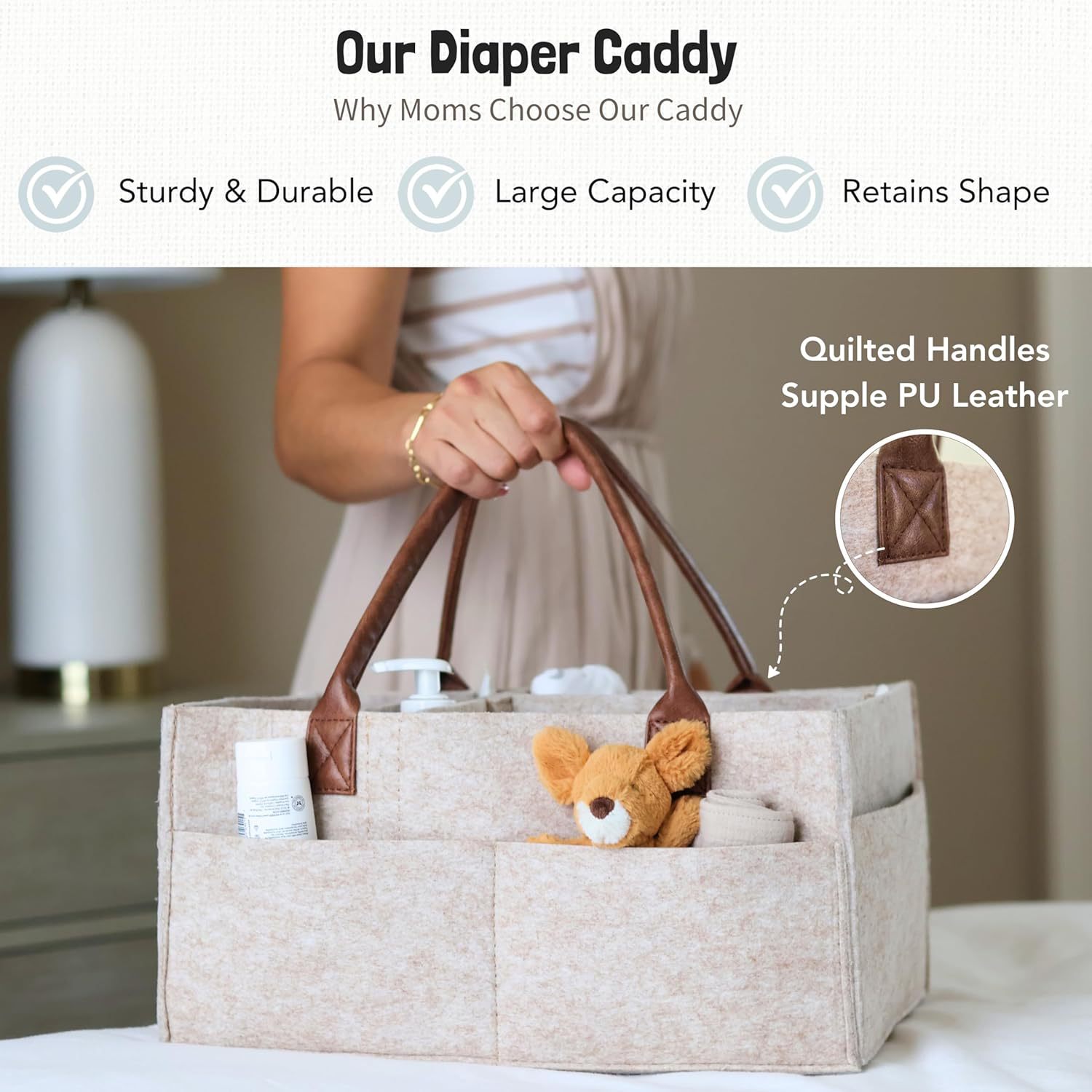 سلة تخزين من اللباد لغرفة الأط - مراجعة Baby Products Basket وسعره