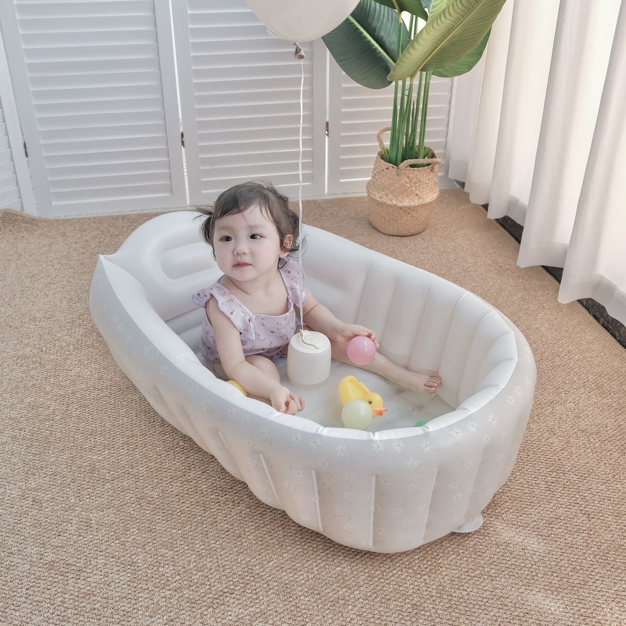 1 قطعة حوض استحمام قابل للنفخ  - مراجعة Baby Products For Bathing وسعره