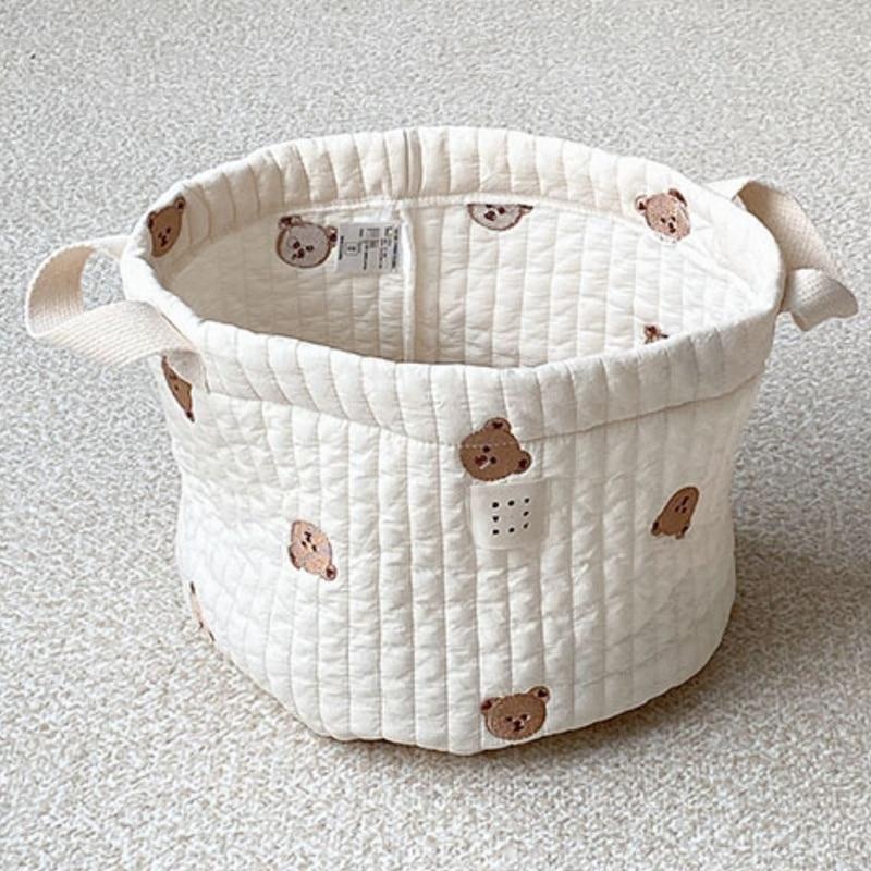 لطيف الدب التطريز حقيبة حفاضات - مراجعة Baby Products Basket وسعره